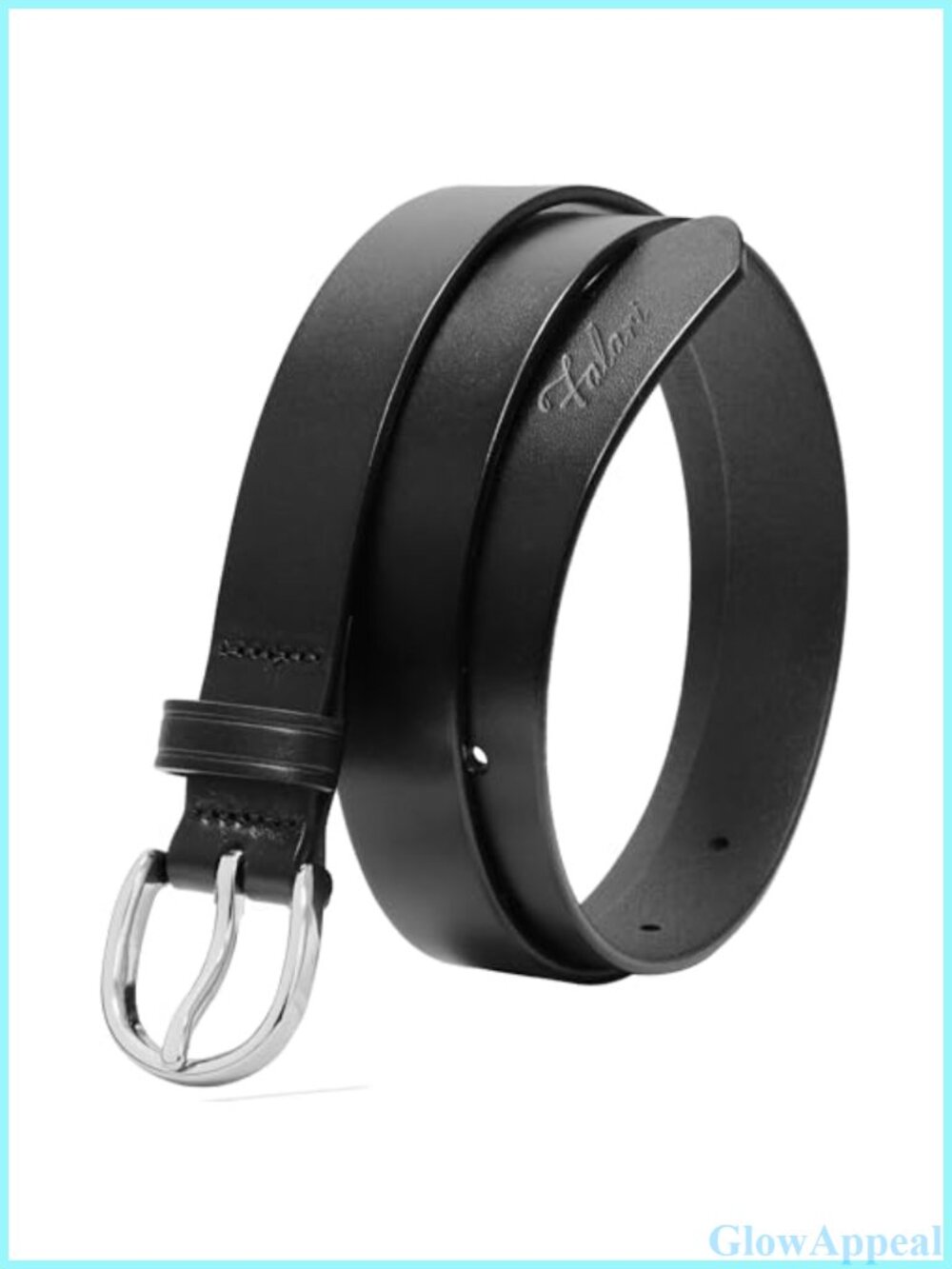 Top Grain Leather Women's Belt 1 Inch Classic Style